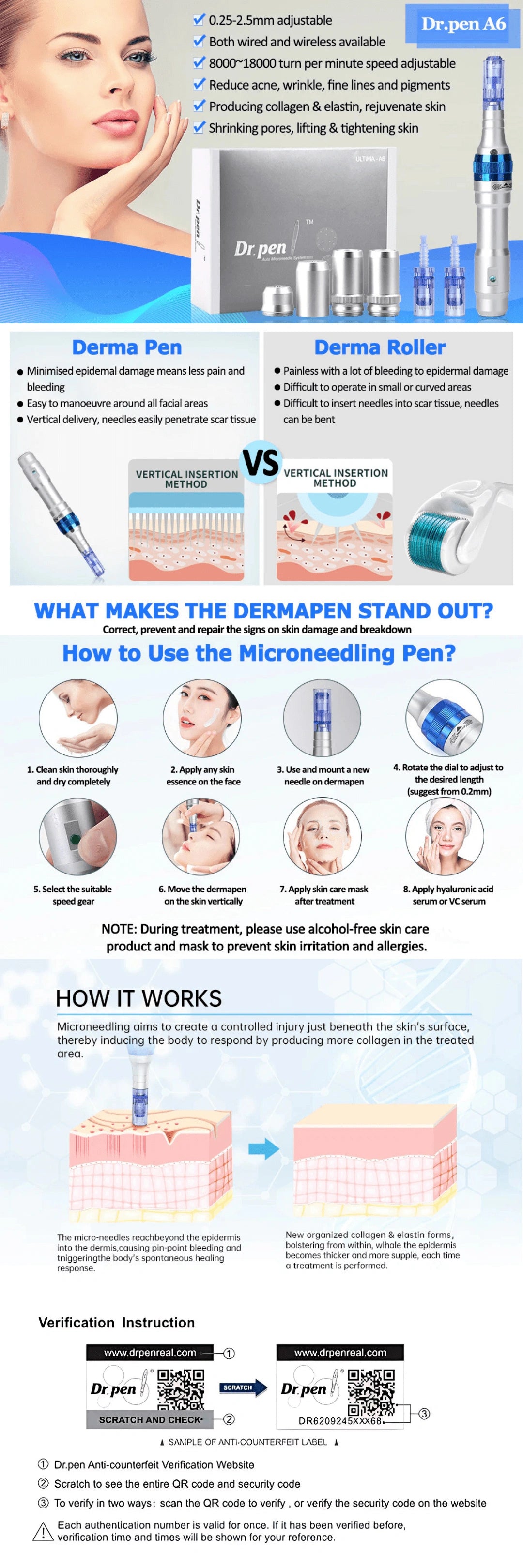 Dr.Pen A6 Pro-Style Microneedling Pen - Feature Image 1
