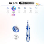 Dr. Pen A1 24 pin replacement cartridge detail image showing needle arrangement and cartridge body for facial microneedling.