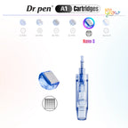 Dr. Pen A1 Nano-S replacement cartridge detail image showing square nano tip pattern and cartridge body for serum infusion and delicate areas.