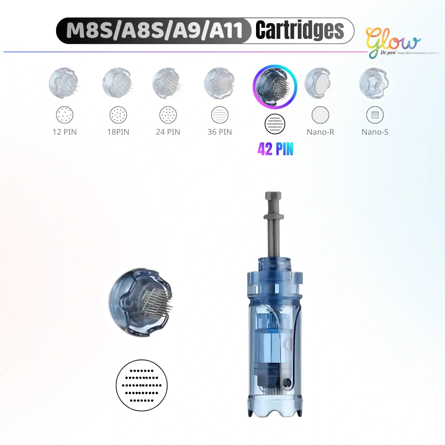 Dr. Pen A10 42 pin replacement cartridge for hydration, lifting, firming and wrinkle care treatments