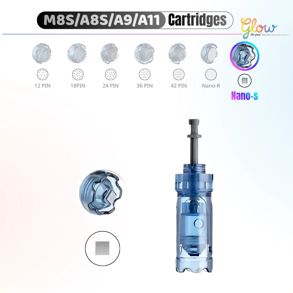 Dr. Pen A10 Nano-S square replacement cartridge for eye area, sensitive skin and superficial serum care