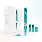 Dr. Pen A6S Smart Microneedling Pen box set with pen body, detachable handles, cap and cartridge accessories