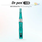 Dr. Pen A6S Smart Microneedling Pen in teal with digital display and protective cap