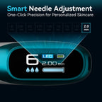 Dr. Pen H6 microneedling pen used on face demonstrating 360 degree serum application and even coverage