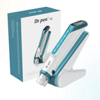 Front view of Dr. Pen H6 LED microneedling pen showing digital screen and control buttons