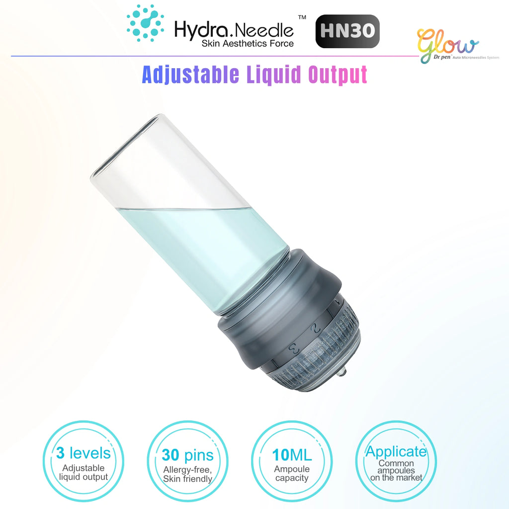 Dr.Pen Hydra Needle HN30 30-pin stamp with adjustable liquid output and 10ml vial