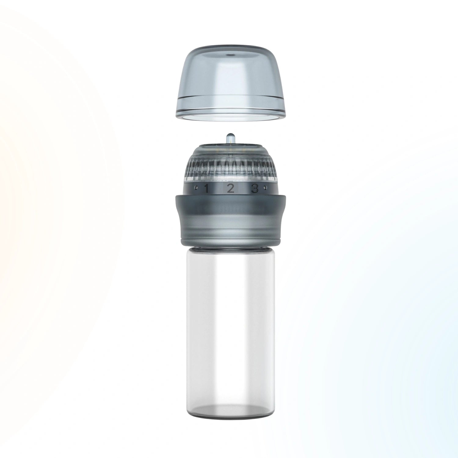 Dr.Pen Hydra Needle HN30 stamp close-up with protective cover and refillable vial