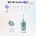 Dr. Pen Glow M8 and M7S 11 pin replacement cartridge with needle layout and cartridge body