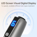 Dr. Pen M8S wireless microneedling pen LED digital display showing 1 to 6 speed settings