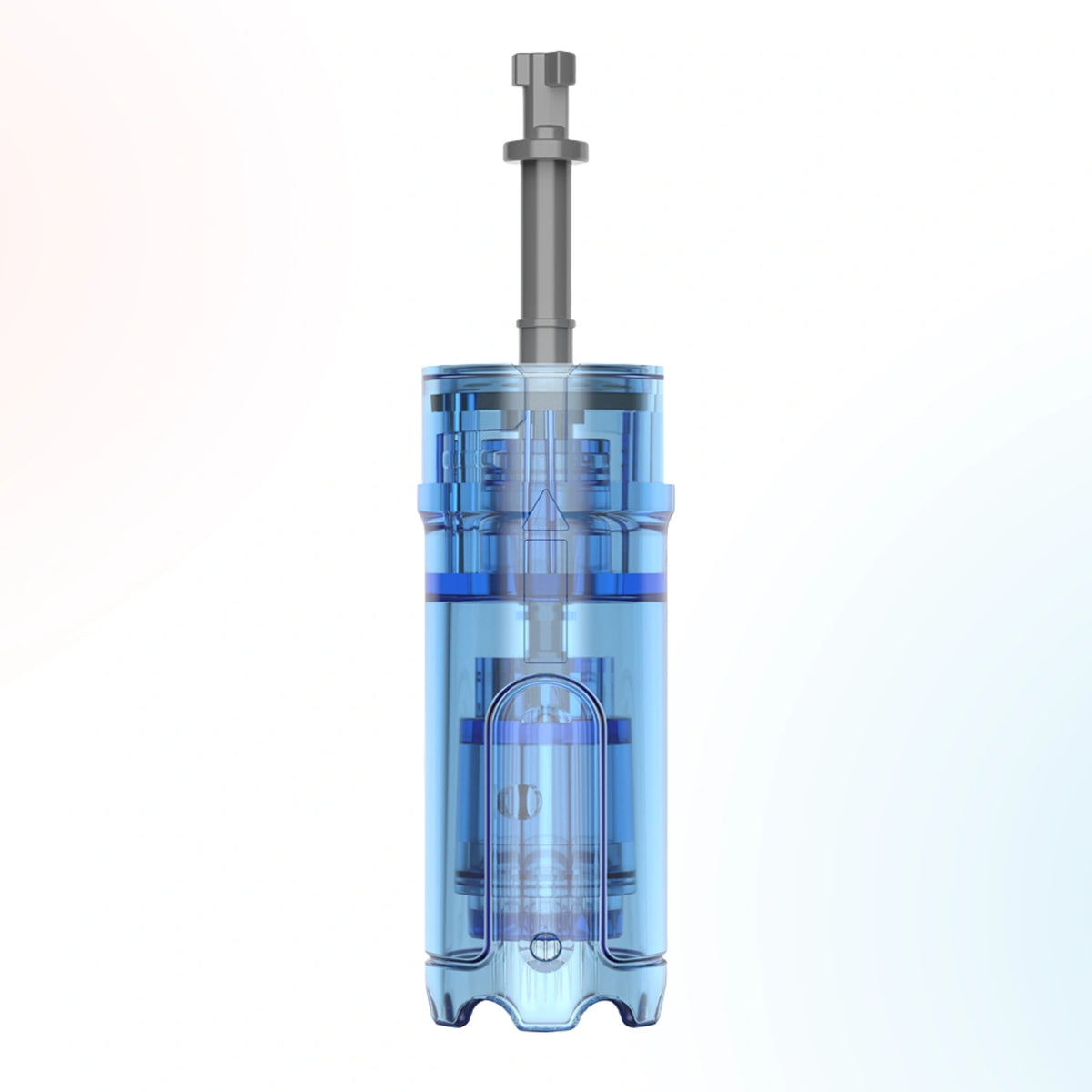 Dr. Pen M9 and M8 Max compatible replacement cartridge front view with transparent cartridge body and connector stem