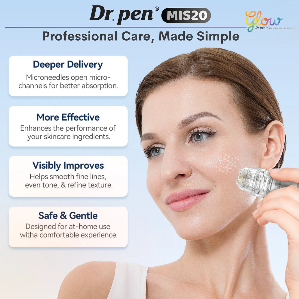 Dr. Pen MIS20 Micro Infusion System – Microneedle Stamp Kit with Serum & Recovery Masks - Feature Image 1
