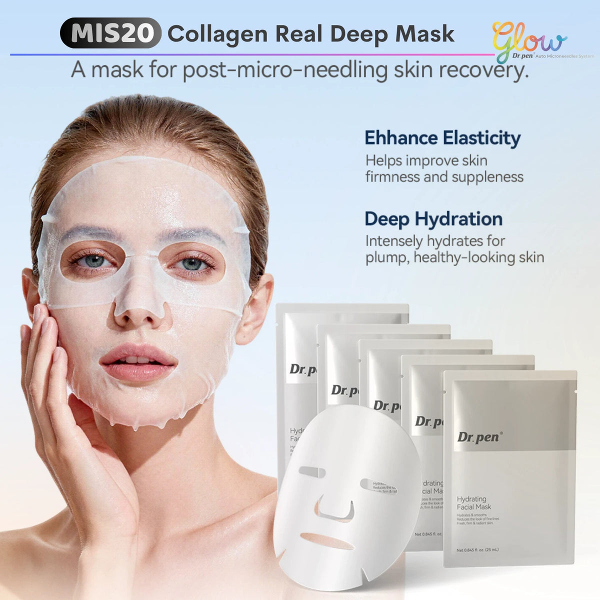 Dr. Pen MIS20 Micro Infusion System – Microneedle Stamp Kit with Serum & Recovery Masks - Feature Image 2