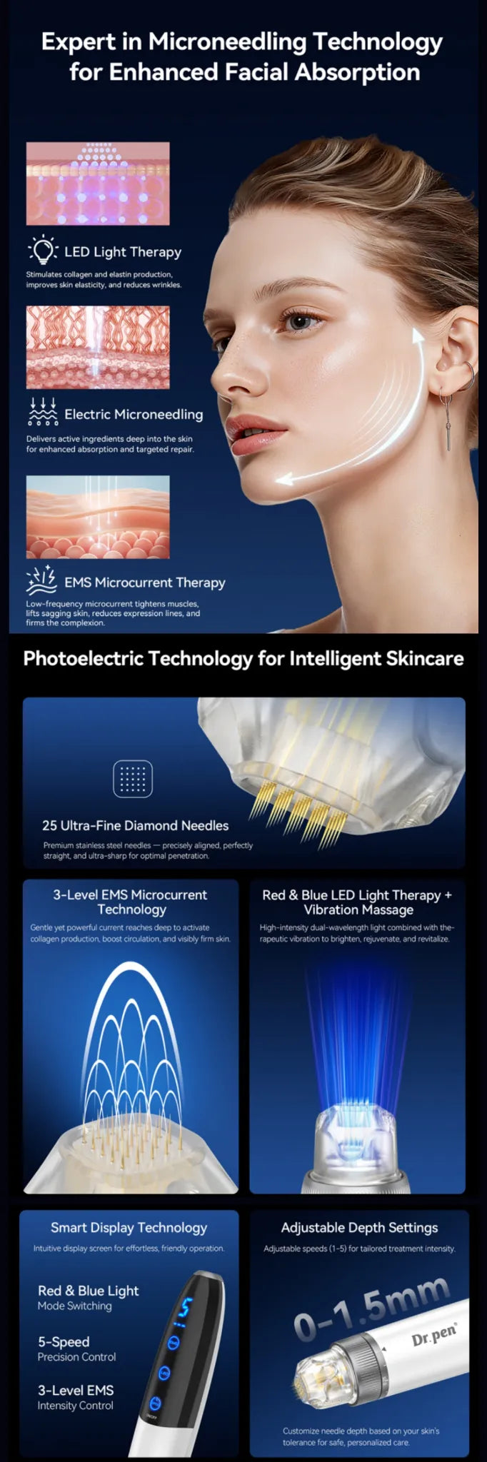 Dr.Pen Q1S Compact Microneedling Pen - Feature Image 2