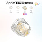 Dr. Pen Q1S Q2 25 pin replacement cartridge close-up with gold-plated needle tips for large area treatments