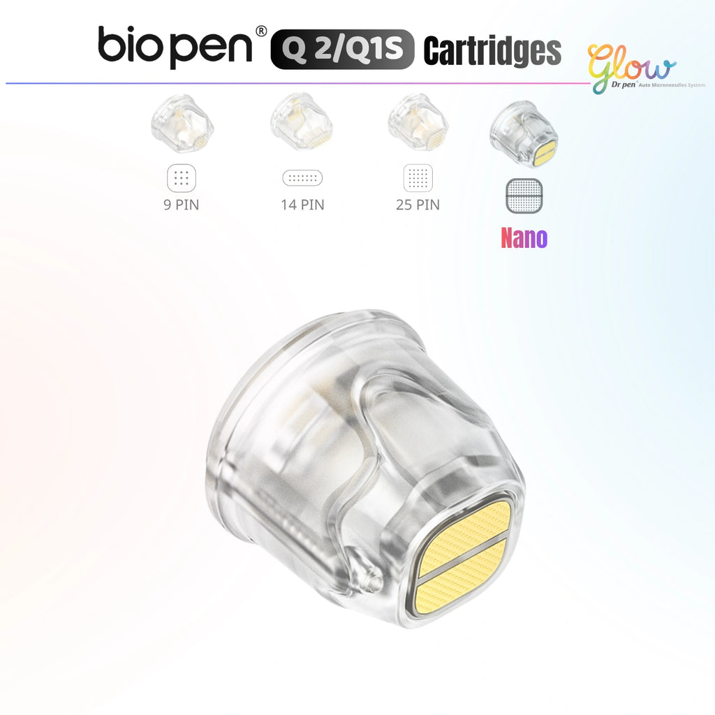 Dr. Pen Q1S Q2 nano replacement cartridge close-up for gentle daily care and sensitive skin use
