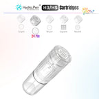 Hydra Pen H3 H5 24-pin replacement cartridge with transparent 3ml serum chamber and adjustable liquid flow settings